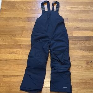 Lands End Kids Blue Insulated Snow Bib Overalls  Size 7
